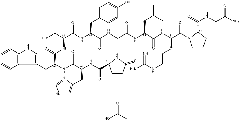 Gonadorelin Monoacetate,499785-55-6,结构式