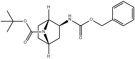 7-Azabicyclo[2.2.1]heptane-7-carboxylic acid, 2-[[(phenylmethoxy)carbonyl]amino]-, 1,1-dimethylethyl ester, (1R,2S,4S)- Structure