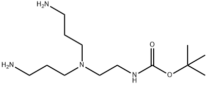 tert-butyl N-{2-[bis(3-aminopropyl)amino]ethyl}carbamate Structure