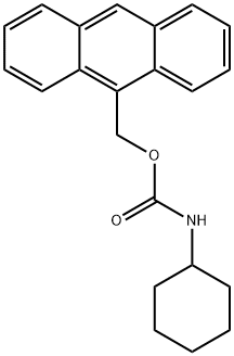 9-蒽甲基 N-环己基氨基甲酸酯 结构式