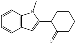 Cyclohexanone, 2-(1-methyl-1H-indol-2-yl)- Structure