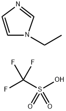 1‐エチルイミダゾリウムトリフルオロメタンスルホン酸塩 化学構造式