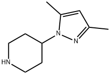 4-(3,5-二甲基-1?-吡唑-1-基)哌啶, 503148-84-3, 结构式
