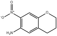 2H-1-Benzopyran-6-amine, 3,4-dihydro-7-nitro- Struktur