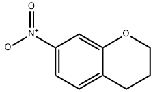 2H-1-Benzopyran, 3,4-dihydro-7-nitro- 结构式