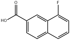 2-Naphthalenecarboxylic acid, 8-fluoro- 结构式