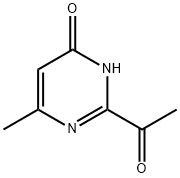 4(3H)-Pyrimidinone, 2-acetyl-6-methyl- Structure