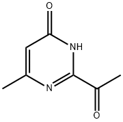 4(3H)-Pyrimidinone, 2-acetyl-6-methyl- Struktur