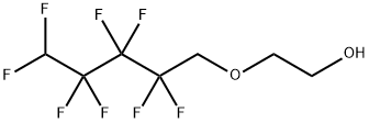 1,1,5-trihydroperfluoropentyl 2-hydroxyethyl ether 化学構造式
