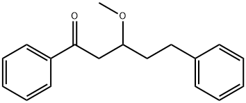 1-Pentanone, 3-methoxy-1,5-diphenyl- Structure