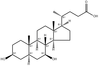 3b,7b-dihydroxy-5a-cholinic acid Structure