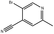 4-Pyridinecarbonitrile, 5-bromo-2-methyl- Struktur