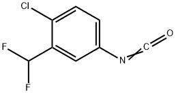 Benzene, 1-chloro-2-(difluoromethyl)-4-isocyanato- Struktur