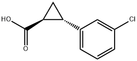 (1S,2S)-2-(3-CHLOROPHENYL)CYCLOPROPANE-1-CARBOXYLIC ACID Struktur