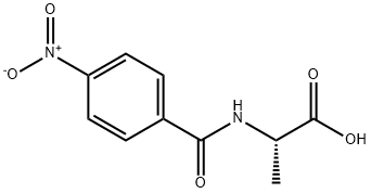 N-(4-Nitrobenzoyl)-L-Alanina Struktur