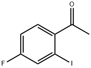 Ethanone, 1-(4-fluoro-2-iodophenyl)- 化学構造式