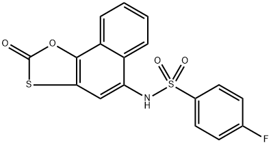 4-fluoro-N-(2-oxonaphtho[2,1-d][1,3]oxathiol-5-yl)benzenesulfonamide Struktur