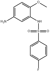 Benzenesulfonamide, N-(5-amino-2-methoxyphenyl)-4-fluoro-|