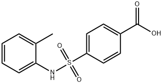 Benzoic acid, 4-[[(2-methylphenyl)amino]sulfonyl]- Struktur