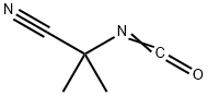 2-isocyanato-2-methylpropanenitrile Struktur