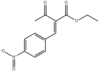 Butanoic acid, 2-[(4-nitrophenyl)methylene]-3-oxo-, ethyl ester, (2E)- 化学構造式