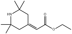 Acetic acid, 2-(2,2,6,6-tetramethyl-4-piperidinylidene)-, ethyl ester Struktur