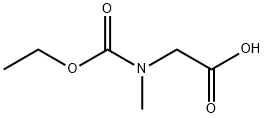 Glycine, N-(ethoxycarbonyl)-N-methyl- 化学構造式