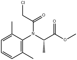 Alanine, N-(2-chloroacetyl)-N-(2,6-dimethylphenyl)-, methyl ester Struktur