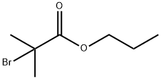 Propanoic acid, 2-bromo-2-methyl-, propyl ester 化学構造式