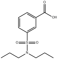 Benzoic acid, 3-[(dipropylamino)sulfonyl]- Structure