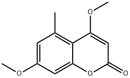 2H-1-Benzopyran-2-one,4,7-dimethoxy-5- methyl- Structure