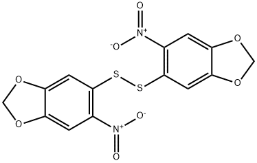 1,3-Benzodioxole, 5,5'-dithiobis[6-nitro- 结构式