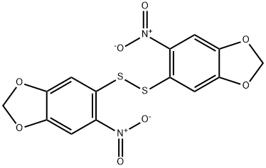 1,3-Benzodioxole, 5,5'-dithiobis[6-nitro- Structure