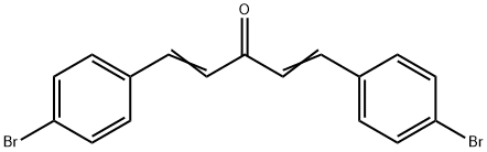 (1E,4E)-1,5-双(4-溴苯基)五-1,4-二烯-3-酮,54006-55-2,结构式