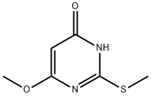 4(3H)-Pyrimidinone, 6-methoxy-2-(methylthio)- Struktur