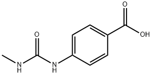 4-(3-メチルウレイド)安息香酸 化学構造式