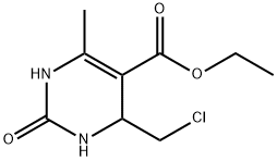 2-オキソ-4-(クロロメチル)-6-メチル-1,2,3,4-テトラヒドロピリミジン-5-カルボン酸エチル 化学構造式
