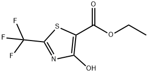 5-Thiazolecarboxylic acid, 4-hydroxy-2-(trifluoromethyl)-, ethyl ester Structure