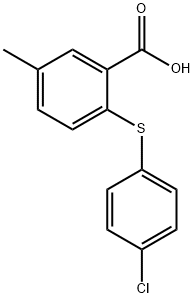 2-[(4-chlorophenyl)sulfanyl]-5-methylbenzoic acid Structure