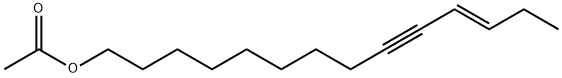 11-Tetradecen-9-yn-1-ol, 1-acetate, (11E)- Structure