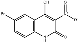 6-溴-4-羟基-3-硝基喹啉-2(1H)-酮, 54675-38-6, 结构式