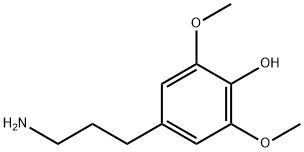 Phenol, 4-(3-aminopropyl)-2,6-dimethoxy- 化学構造式