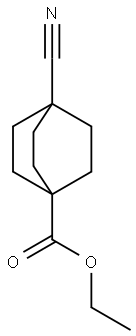 Bicyclo[2.2.2]octane-1-carboxylic acid, 4-cyano-, ethyl ester 结构式