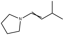 Pyrrolidine, 1-(3-methyl-1-buten-1-yl)- 化学構造式