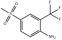 Benzenamine, 4-(methylsulfonyl)-2-(trifluoromethyl)- Structure
