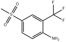 Benzenamine, 4-(methylsulfonyl)-2-(trifluoromethyl)- Struktur