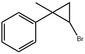 Benzene, (2-bromo-1-methylcyclopropyl)- Structure