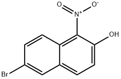2-Naphthalenol, 6-bromo-1-nitro- 化学構造式