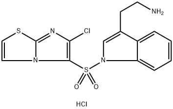 554403-08-6 2-[1-[(6-Chloroimidazo[2,1-b][1,3]thiazol-5-yl)sulfonyl]-1H-indol-3-yl]ethylamine Hydrochloride