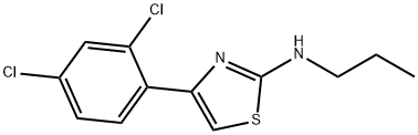 4-(2,4-二氯苯基)-N-丙基-1,3-噻唑-2-胺, 556009-97-3, 结构式